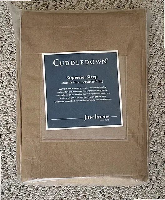 Cuddledown 400 TC Duvet Cover Brandy Queen