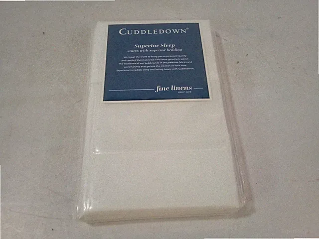 Cuddledown 400TC Wrinkle Free PC White Standard Pillowcase, 20.5" x 30"