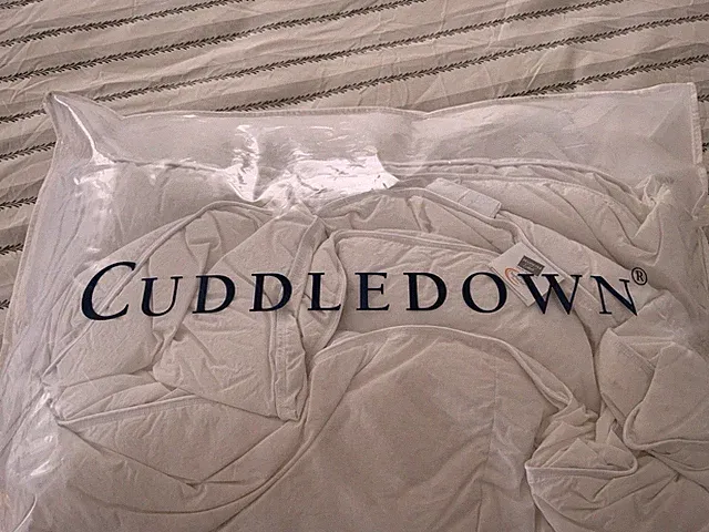 Cuddledown European Batiste Goose Down Comforter, White, King Size, Made In USA