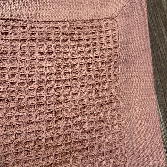 Cuddledown Hatteras Cotton Waffle Blanket Textured Midweight Twin Terracotta
