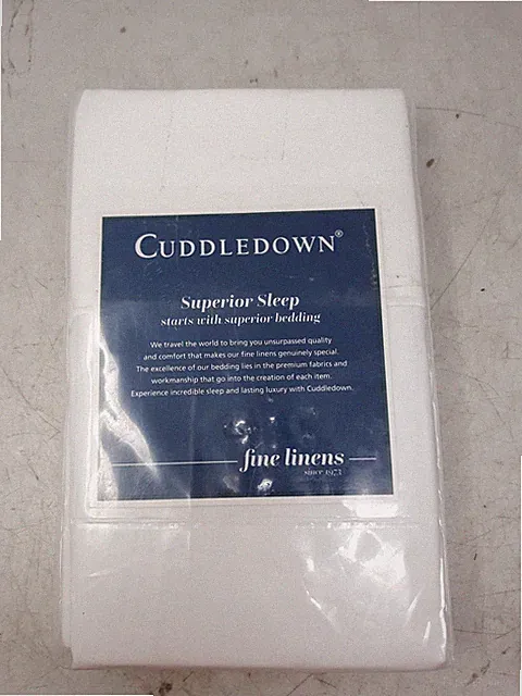 Cuddledown King Ivory 400TC Sateen 100% Cotton Pillowcase Set
