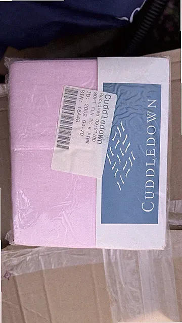 Cuddledown King Pillowcases Pink 100% Egyptian Cotton New Pair
