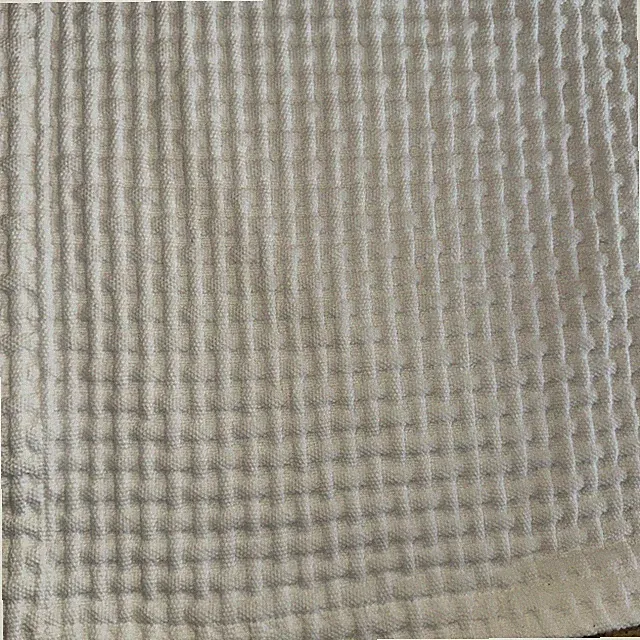 Cuddledown King White Texture Coverlet Heavy Basketweave 90x106” Matelasse