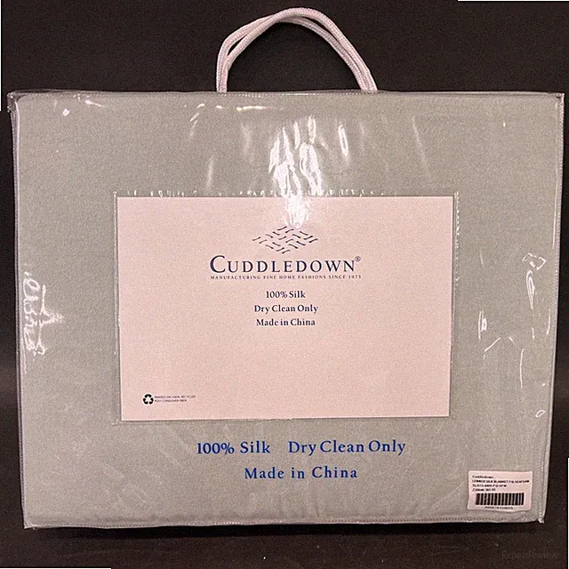 CUDDLEDOWN Lennox Seafoam Green Silk Blanket- Full/Queen NIP