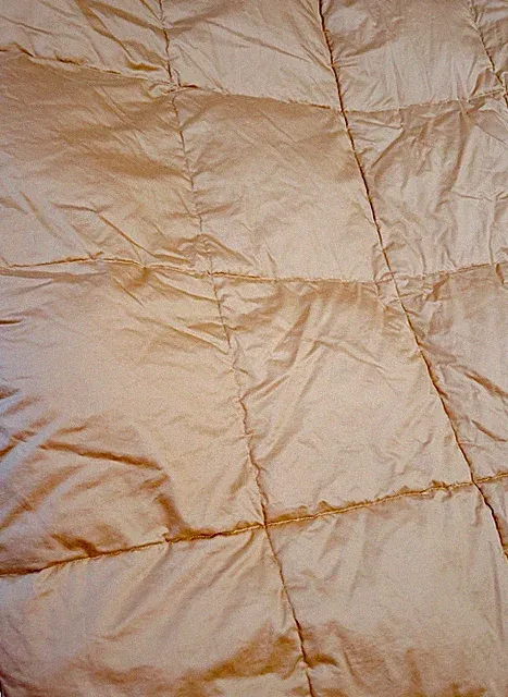 Cuddledown Sateen King QuiltedBlanket Comforter Gold
