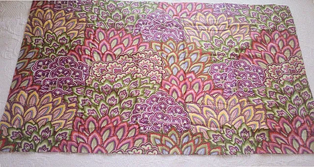 Cuddledown Single King Pillow Sham Pavone Berry Pink 100% Cotton Sateen