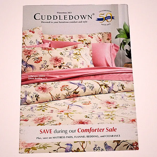 Cuddledown Winter 2023 Catalog Look Book Luxurious Comfort