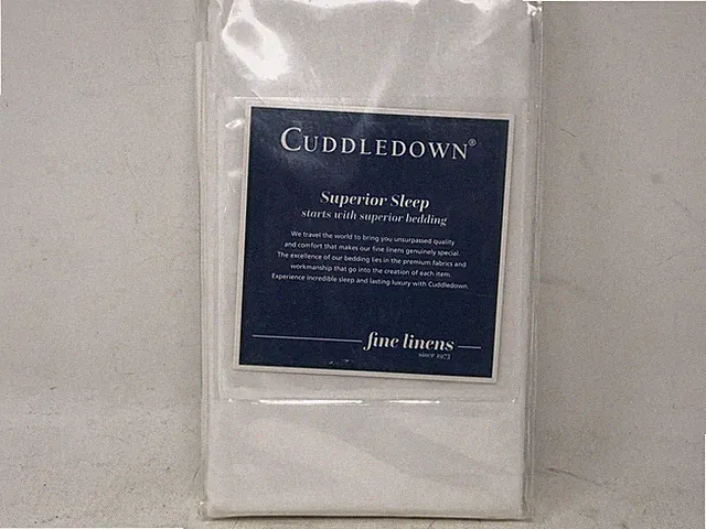Cuddledown Z6679-100-07 350TC Percale Bedding 21"x30" White Standard