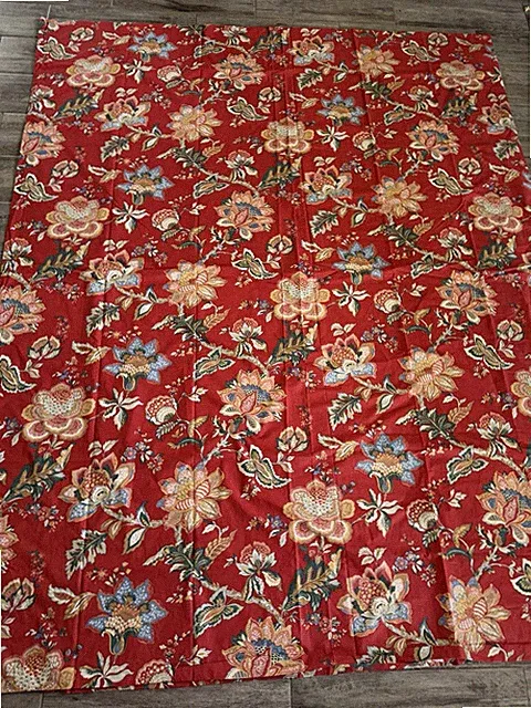 New with Tags CUDDLEDOWN Twin Cotton Duvet Cover - Red Floral Roses